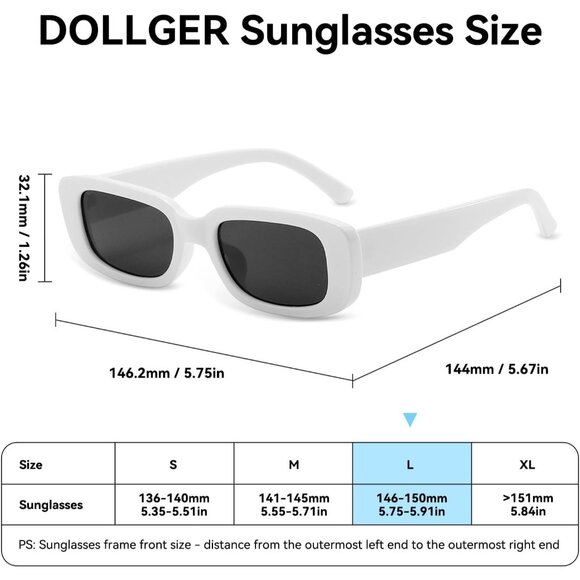 Trendy Rectangle Leopard White Sunglasses Women Men Retro Square Fashion Shades - Picture 6 of 7